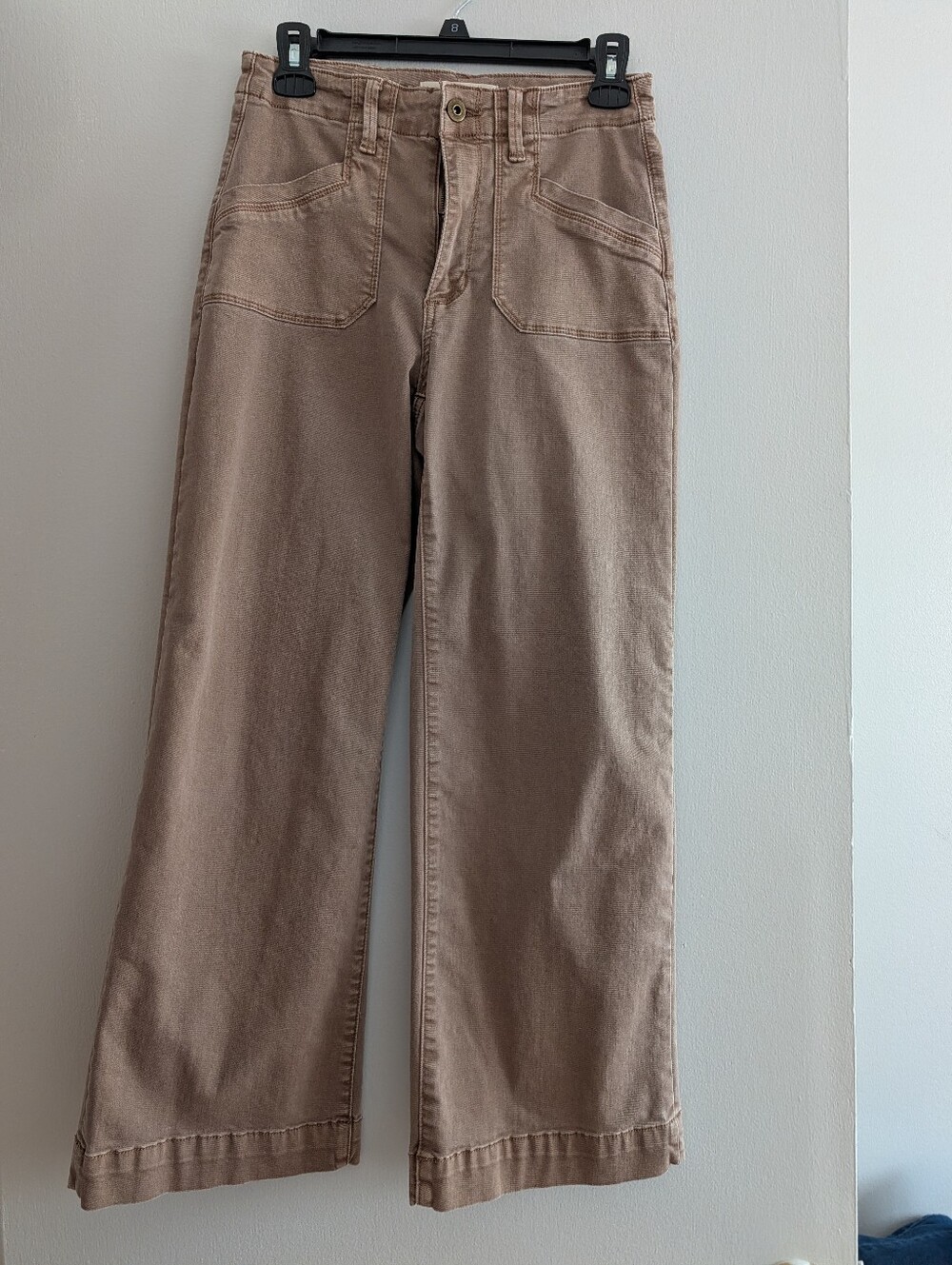 Women Casual Wide-Leg Jeans in Brown